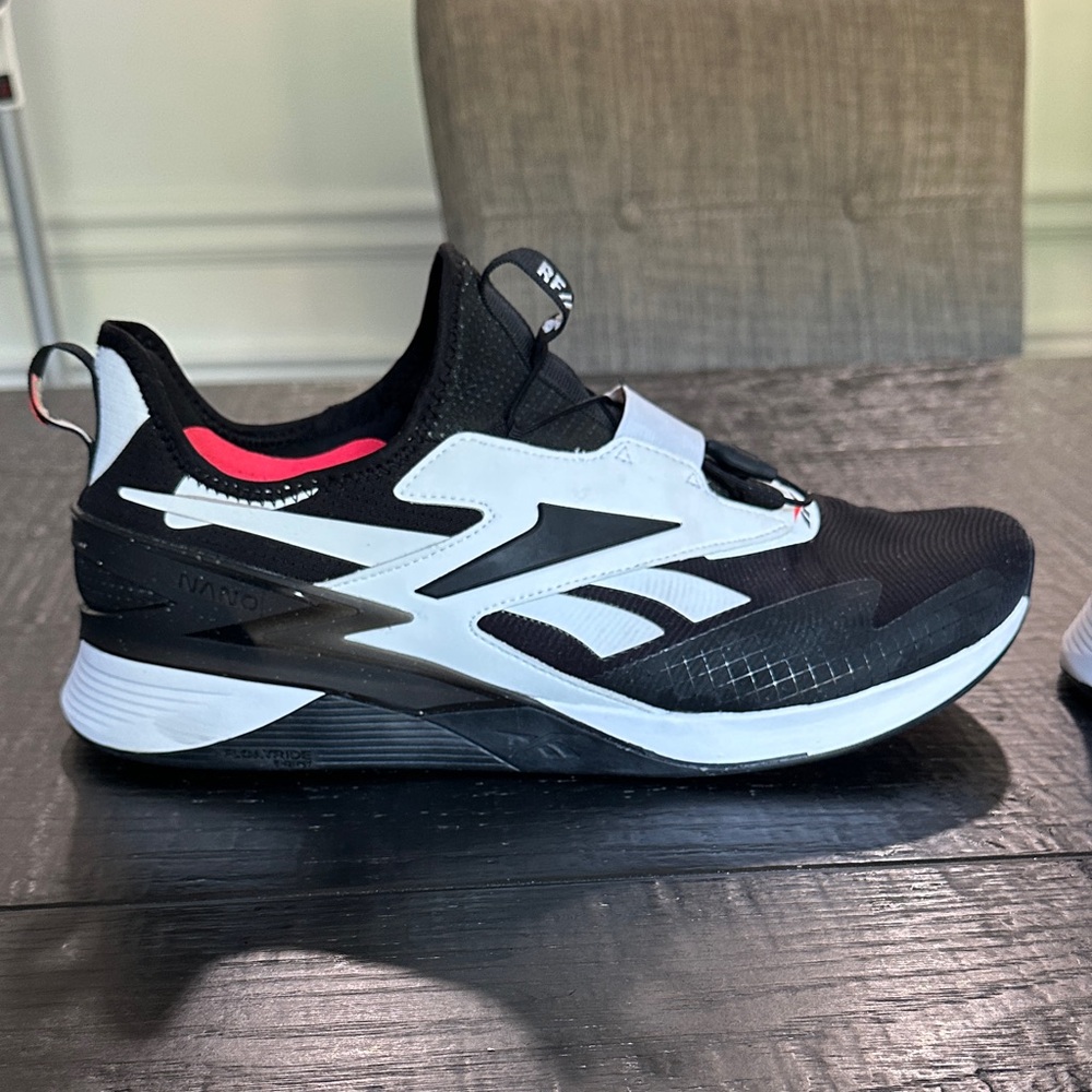 Reebok Nano X3 Froning - Black/White training shoe. Size 12